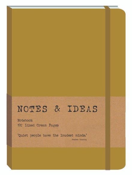 Rebo Productions Notitieboek 28 X 17 X 7 Cm Polyurethaan Goud
