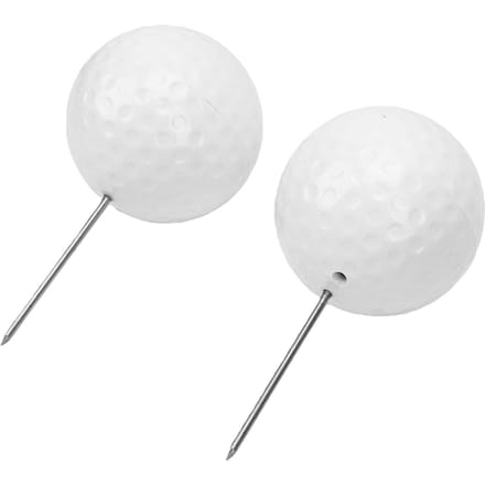2 STuks Tee Markers met Stalen Prikkers Witte Tee Box Markers voor Baan Driving Range Oefenfaciliteit Buiten Accessoires