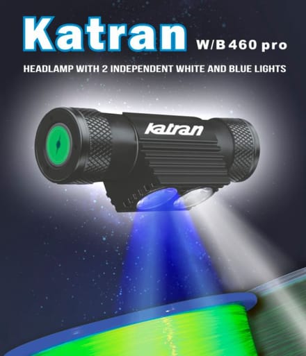 Katran Karper Hoofdlamp Wit + Blauw Licht Reflecterende Eclips Synapse Crypton Lijn Lamp Oplichten