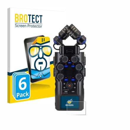 BROTECT - Screenprotector voor Zoom H6 studio - Folie Beschermfolie transparant 6 Stuks