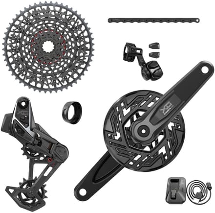 Sram X0 Axs Eagle E-mtb Bosch Groepset Zilver 160 mm 36t / 10-52t