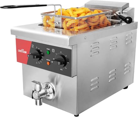 Professionele Elektrische Frituurpan 8 Liter - RVS Werkbladmodel