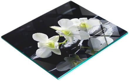 Multifunctionele decoratieve snijplank voor de keuken, gehard orchideehout, 60x52 cm
