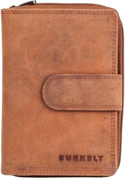 Burkely J Waxy wallet loop cognac
