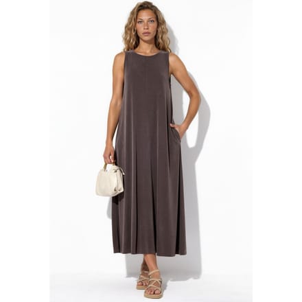 Mouwloze Maxi Jersey Jurk