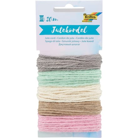 Jute koord "Pastel"