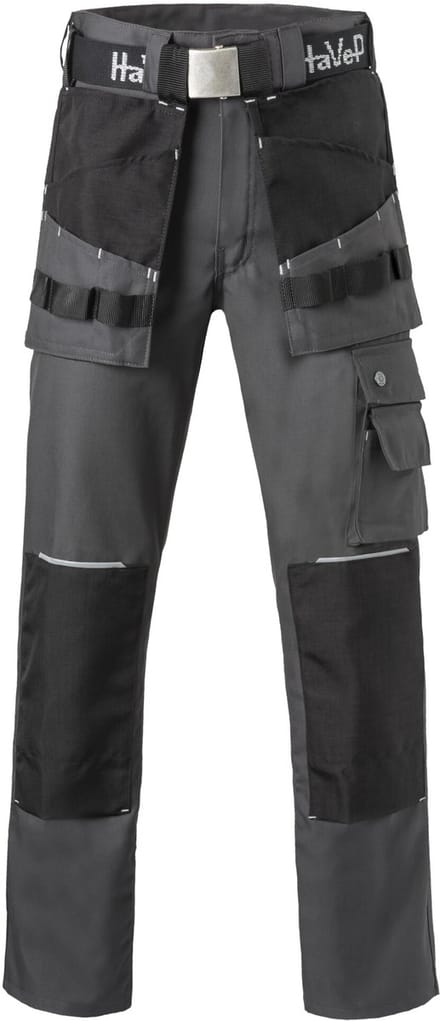 HAVEP Werkbroek Worker Pro 8730 - Charcoal/Zwart/Zilvergrijs - 44