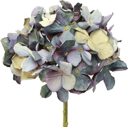 Kunstbloemen in blauwe hortensia groot Ø15cm L58cm 2st