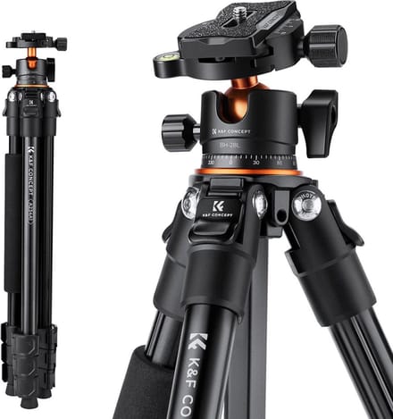 K&F Concept statief A234A1+BH-28L balhoofd reisstatief tripod foto video camera