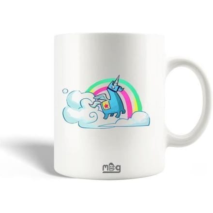 Mug en Céramique - MANIACASE - Unicorn Fortnite - 30cl - Compatible Lave-Vaisselle - Blanc