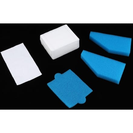 5 stuks stofzuigerschuimfiltervervangingsset geschikt voor Thomas 787241 99 filteraccessoires white
