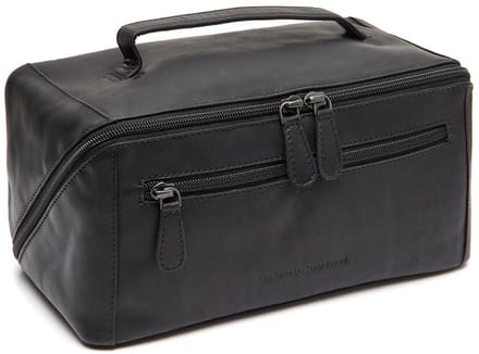 Chesterfield Trevia Waxed Pull Up Toilettas - Zwart