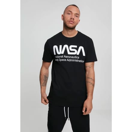 Mister Tee T-Shirt NASA Wormlogo Tee Black-XS