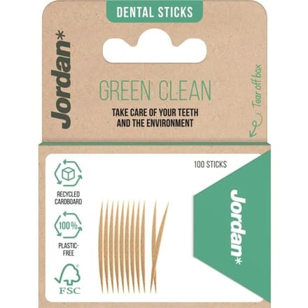 Jordan Tandenstokers Green Clean - 100 stuks