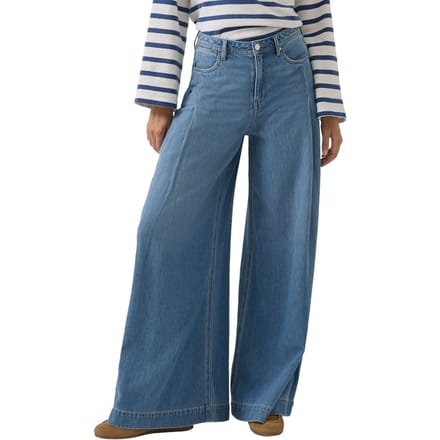 s.Oliver - female - Jeans / Regular Fit / Hoog model / Extra wijde pijpen / Lyocellmix