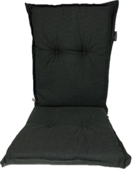 Madison Tuinstoelkussen Lage rug 105x50 cm Rib black