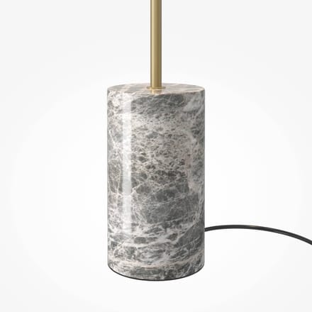 Maytoni vloerlamp Kyoto – led, goud en grijs, glas en metaal, 145 cm