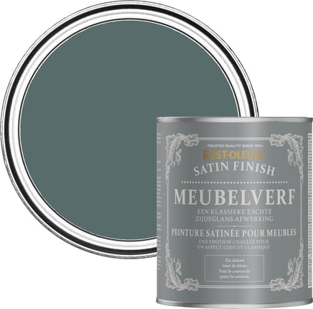 Rust-Oleum Groen Meubelverf Zijdeglans - Diepe Zee 750ml