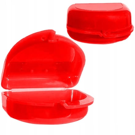 Orthodontische Apparatuur Opbergdoos – Beschermend Etui – Ventilatie – Rood