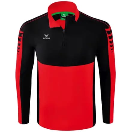 Erima Six Wings Trainingstop Kinderen - Zwart / Rood | Maat: 164