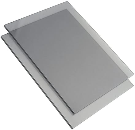 Polycarbonaat Plaat - Lexan PC Plaat - Bouw en Klussen - Slagvast Onbreekbaar - 50x50cm 5mm - Grijs