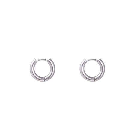 Go Dutch Label Oorringen plain Zilver
