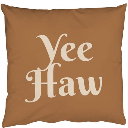 Sierkussens - Kussentjes Woonkamer - 60x60 cm - Yee haw - Bruin - Minimalistisch