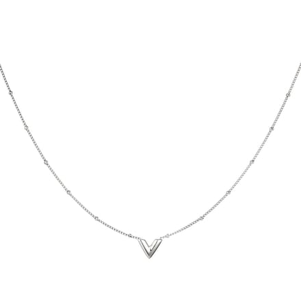 Ketting - V - Van - Vienna - stainless steel - zilver