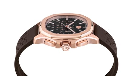 Philipp Plein $keleton $pectre PWSAA0523 Horloge - Siliconen - Bruin - Ø 44 mm
