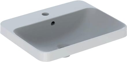 Opzetwastafel Modern - Wastafel Kom - Badkamer Inrichting - Met Kraangat Overloop - 55x45 cm - Wit