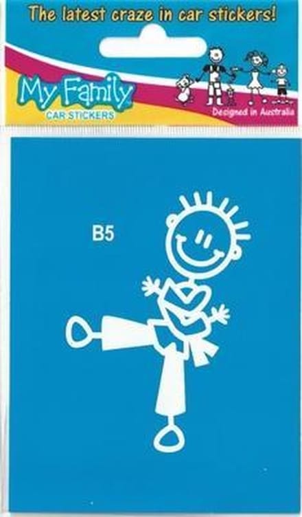 Jongen vechtsport, (auto) sticker