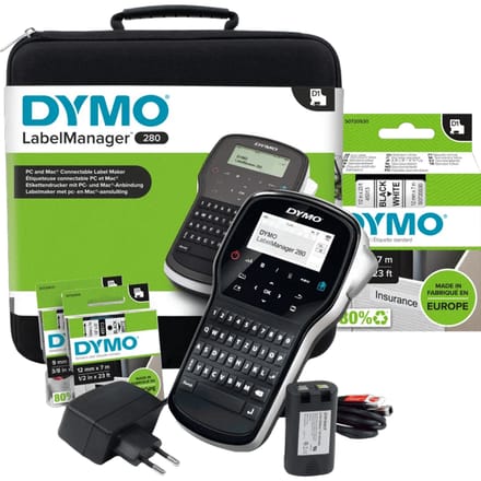 DYMO LabelManager 280 Case Kit Qwerty + 1 extra label