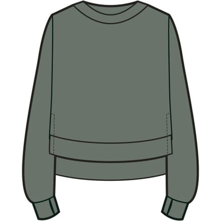 Sweaty Betty After Class Crop Sweatshirt GROEN - Maat S