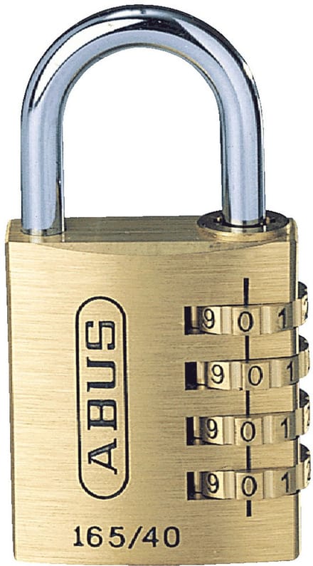 Abus cijferhangslot messing 165/40