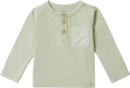 Noppies Boys Tee Brogden long sleeve Jongens T-shirt - Desert Sage - Maat 68