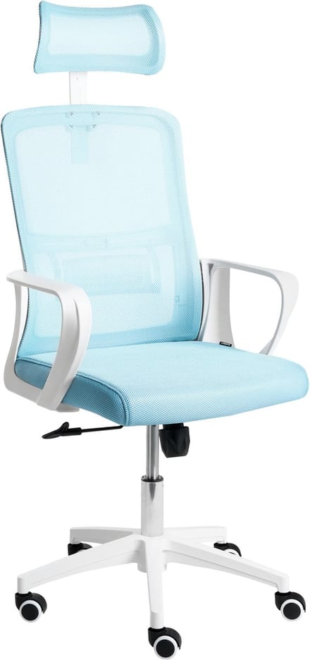 MONARCH - Bureaustoel - Lichtblauw - Mesh