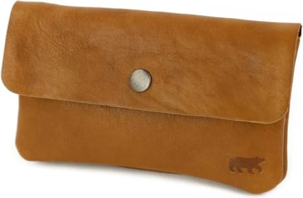 Bear Design Ivy Leren Portemonnee - Cognac