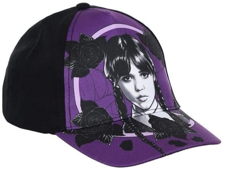 Wednesday Dark Vibes Zwarte kinderhonkbalpet 52 cm