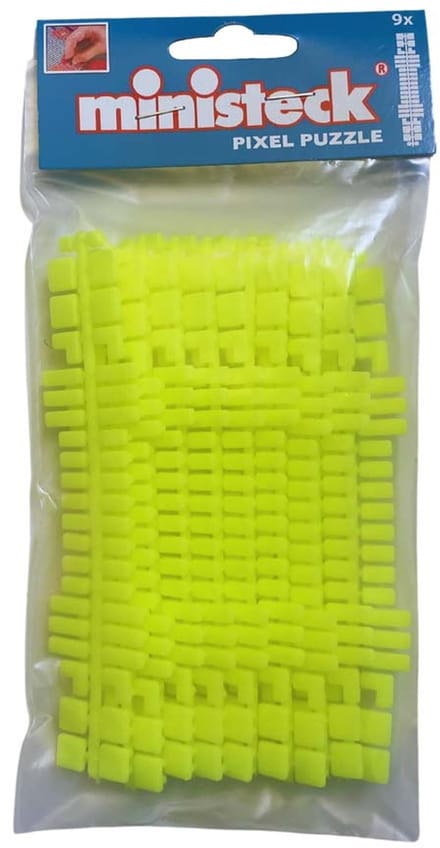 Ministeck Neon Geel Colorstripes 9 strips - Creatief Speelgoed.