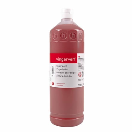 Vingerverf | Heutink | Bruin | 1000 ml | kindveilige vingerverf | glutenvrij