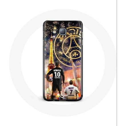 Coque pour Samsung Galaxy J3 2016 PSG Neymar et Mbappé Joyeux noël