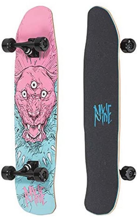 34" Double Kick Cruiser Skateboard - Roze Longboard