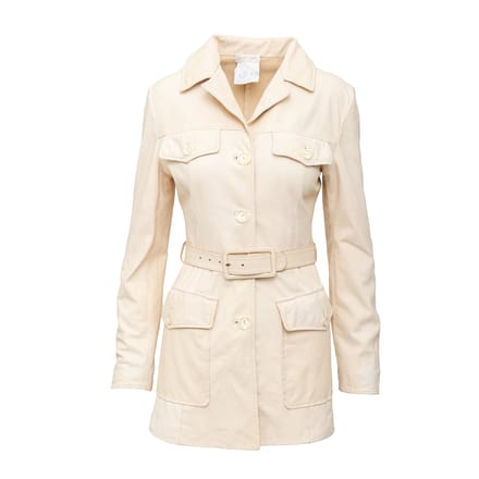 Roberto Cavalli leren jas - jaren 2000