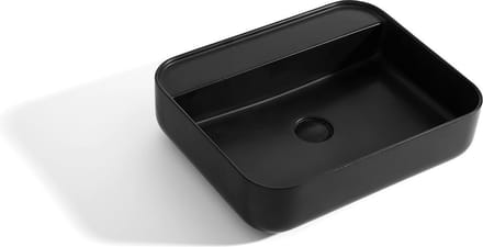 Mawialux opzet waskom - Solid surface - 50x40 cm - Mat zwart - Murron