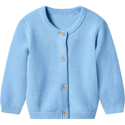 LUPILU Gebreid baby vest (Blauw, 86/92)
