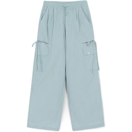 MLB Losse Pasvorm Effen Kleur Elastische Taille Uitgesneden Casual Broek Dames onderkleding 3FWPB0563-07MTL S gray