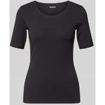 slim fit T-shirt van puur katoen