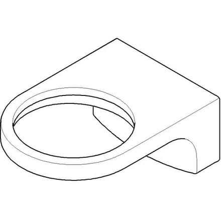 Dornbracht Cult replacement wall holder for lotion dispenser 081796503-00