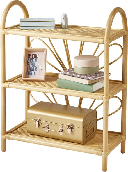 Vertbaudet Rotan boekenkast, 3 niveaus Bloem