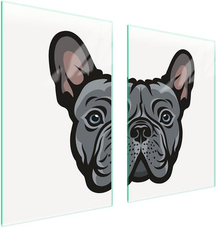 TMK ArtDeko Series - Snijplank - Beschermplaat - Glasvezel - 65x52cm